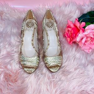 Vince Camuto Metallic High Heel Shoes